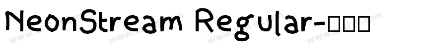 NeonStream Regular字体转换